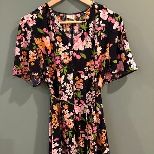 gorgeous floral dress with matching tassel belt